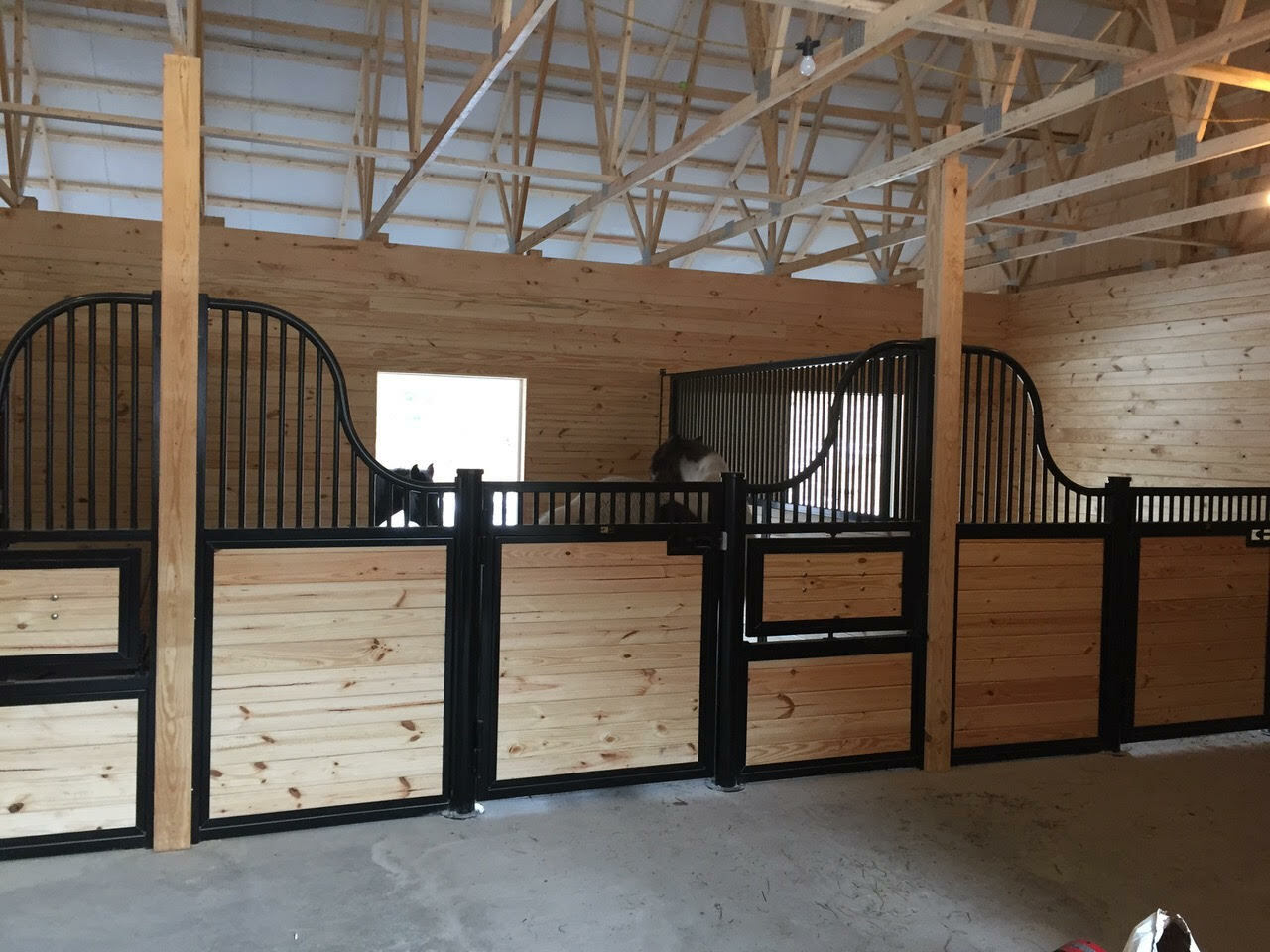 Equestrian barn interior